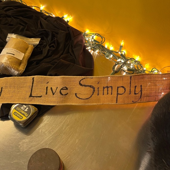 Burlap new for crafting live simply and plain 6 yd - Picture 5 of 5